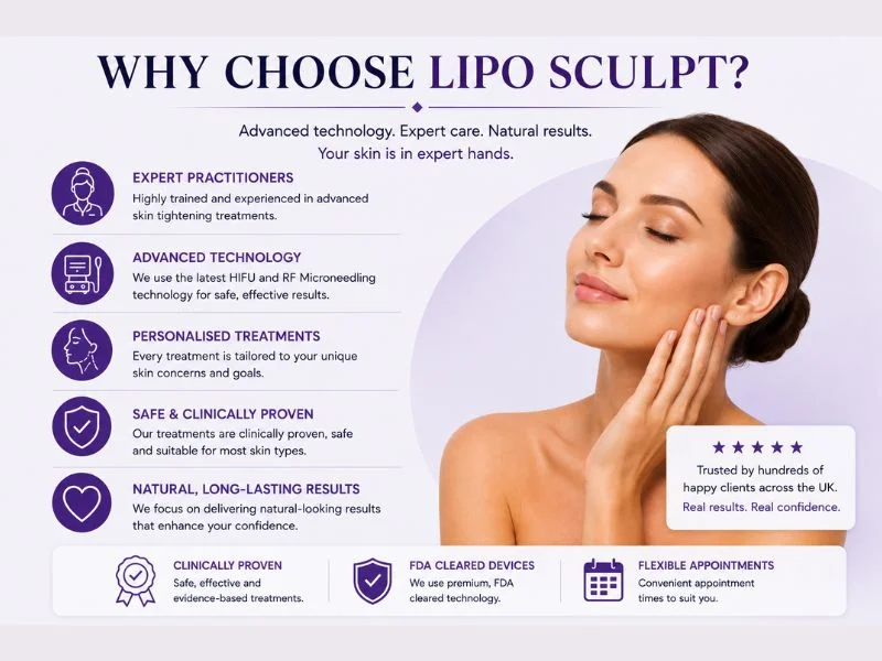 why choose lipo sculpt for complete skin tightening treatment Shepperton Green